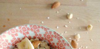 Havermout met banaan & aardbeien havermout met banaan en aarbeien