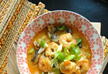 Thaise rode currysoep met noodles rode currysoep met noodles