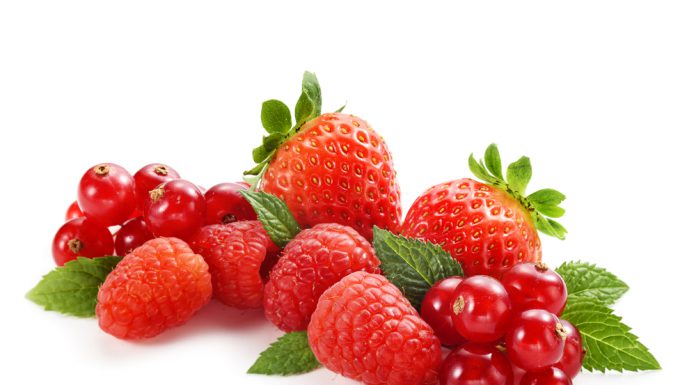 Rood fruit crumble (glutenvrij) rood fruit